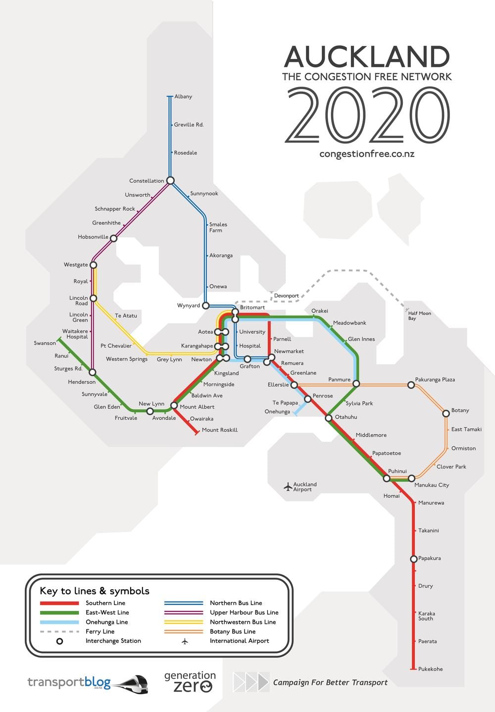 treni ramani Auckland
