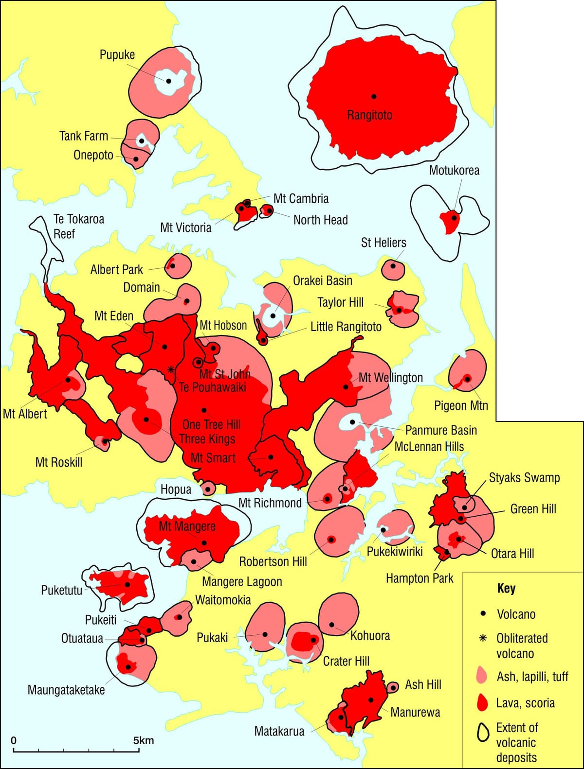 Auckland volkano ramani